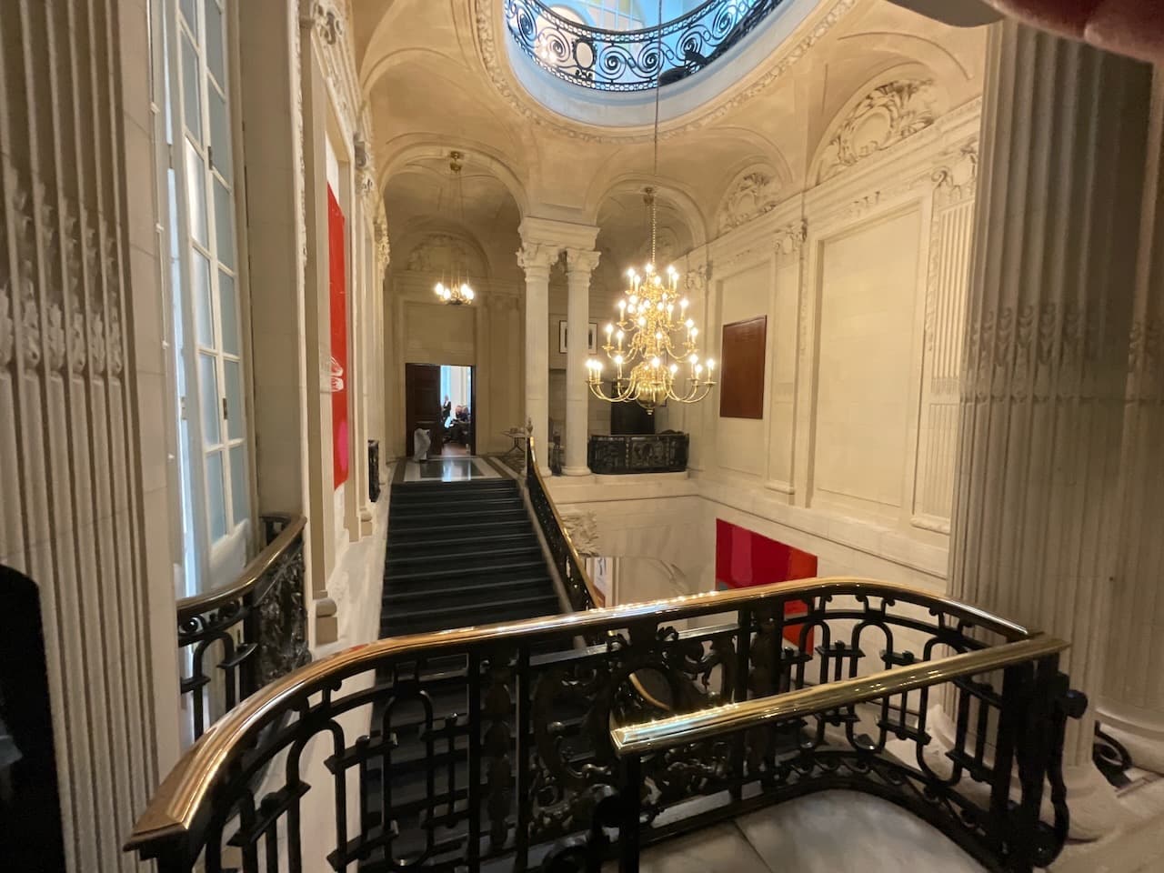 Principal staircase of a listed commercial building inspected during expert witness casework.