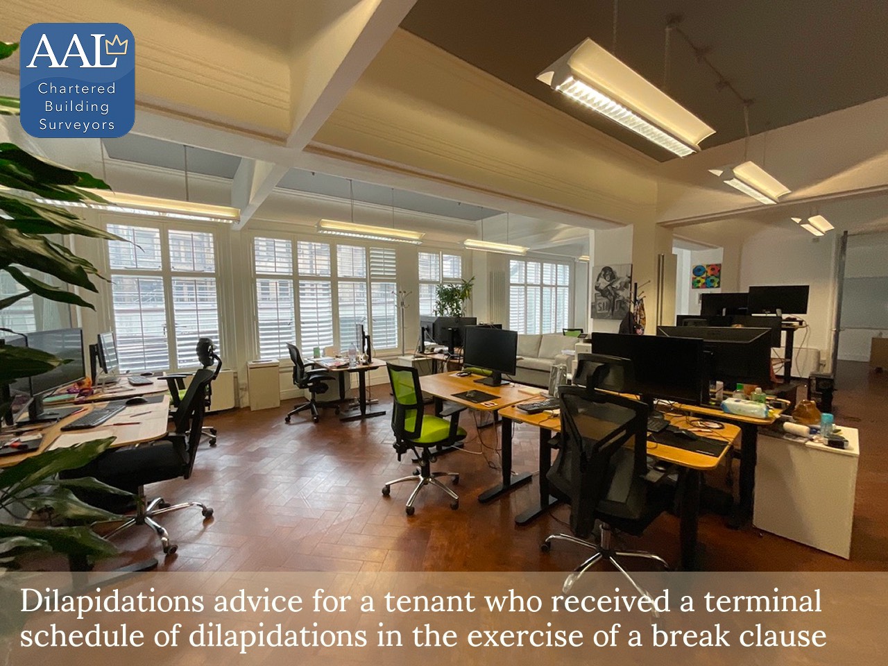 COST SAVING
For this dilapidations project we were able to acheive savings for our client of c £19,000 having reduced the initial claim from £45,000 to £26,000